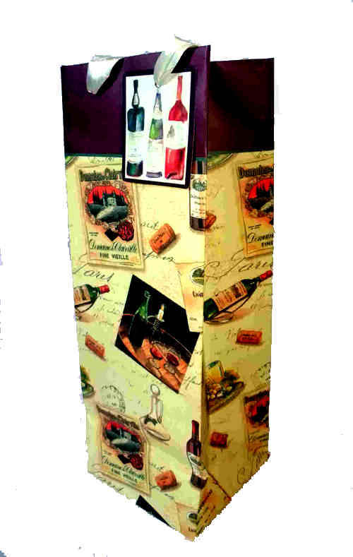 WHOLESALE Price!!! Thick Cardboard Wine Carrier 12 Bags   Size 13 X35 X12 CM