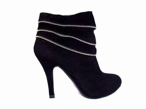 Styled In Italy Zip Detail Ankle Boots Black Size 5