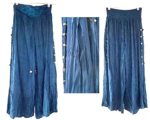 Stylish Wide Leg Pants / Divided Skirt 100% Cotton One Size