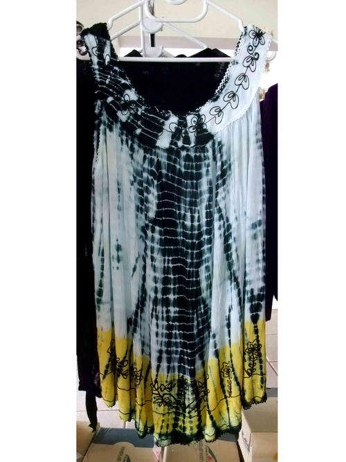 Stylish Plus Size Embroidered Rayon Tunic Top