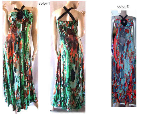 Sexy Cross Over Bare Back Maxi Dress Sizes 30-38