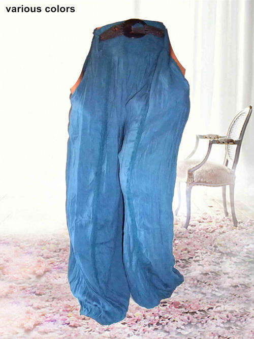 100% Cotton Comfy Pants Tassel Belt One Size Colors:Black.White