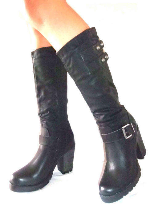 Women's Chunky Heel Boots Sizes 3 , 4 , 5 , 6 , 7