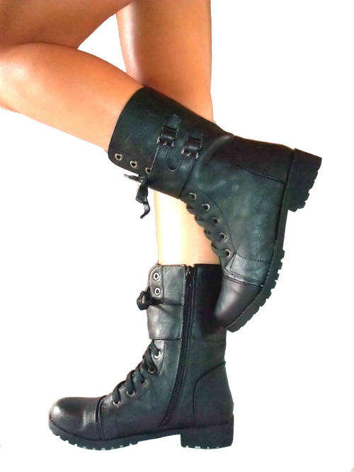 Women's Ankle Combat Boots Size 7