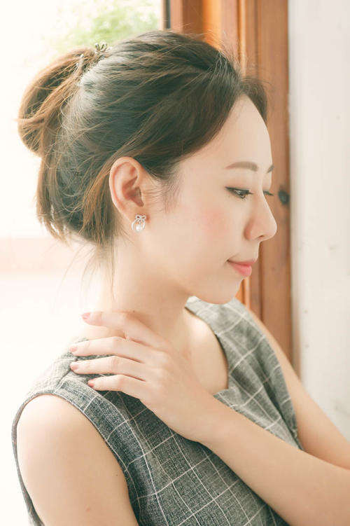 Mock Pearl Diamond Earring