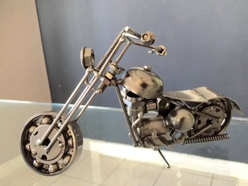 Harley Chopper Metal Motorcycle Handcrafted