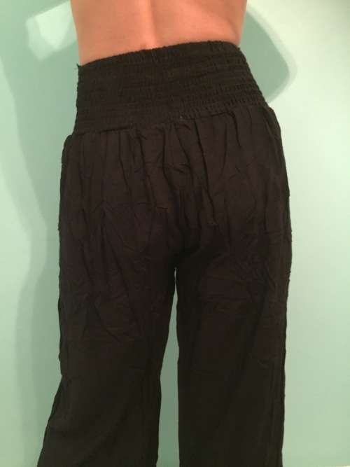 Side Slit Pants Lace Trim Sizes 30-40