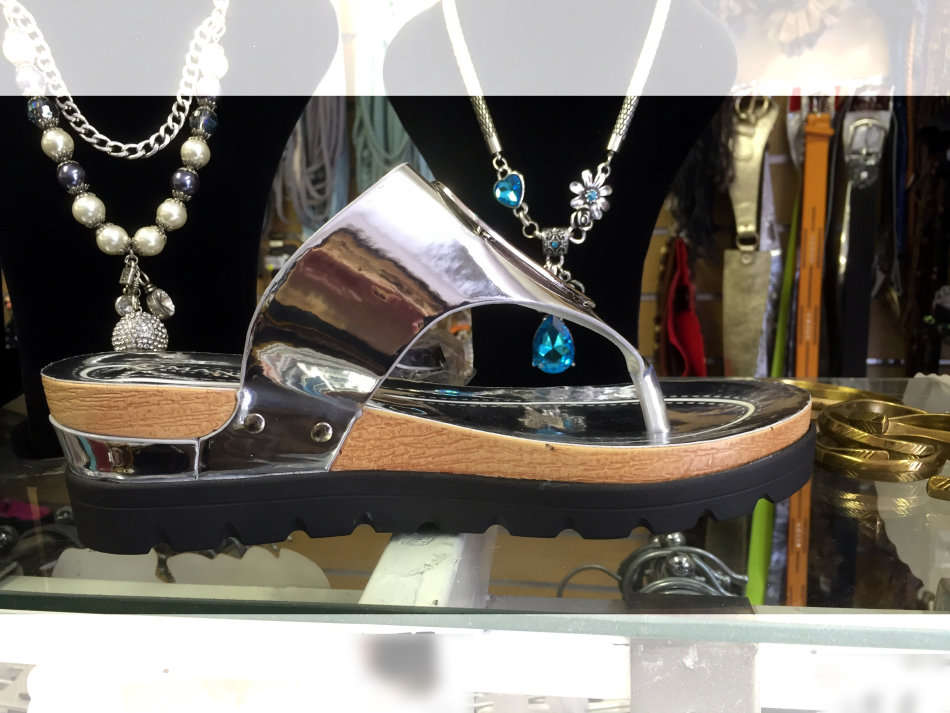 Thong Flip Flops Wedge Thick Heel Sandals 2 Colors