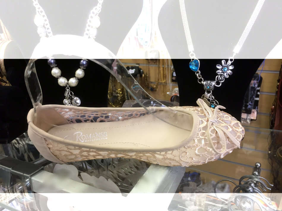 Lace Ballerina Flat Pumps Sizes 3 - 7