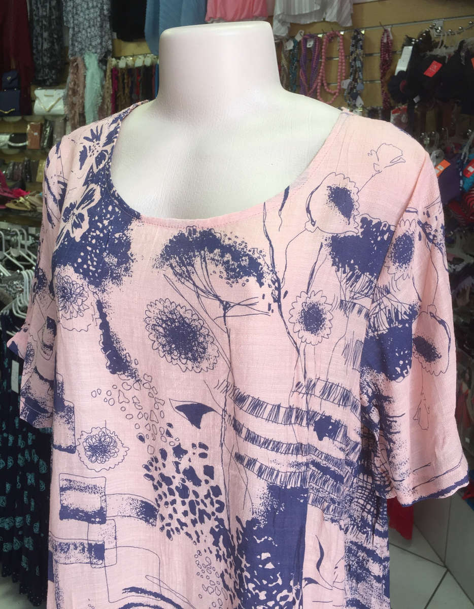 " Unbeatable Clearance Price " Sidetail Tunic Dress Plus Size Size 38-40