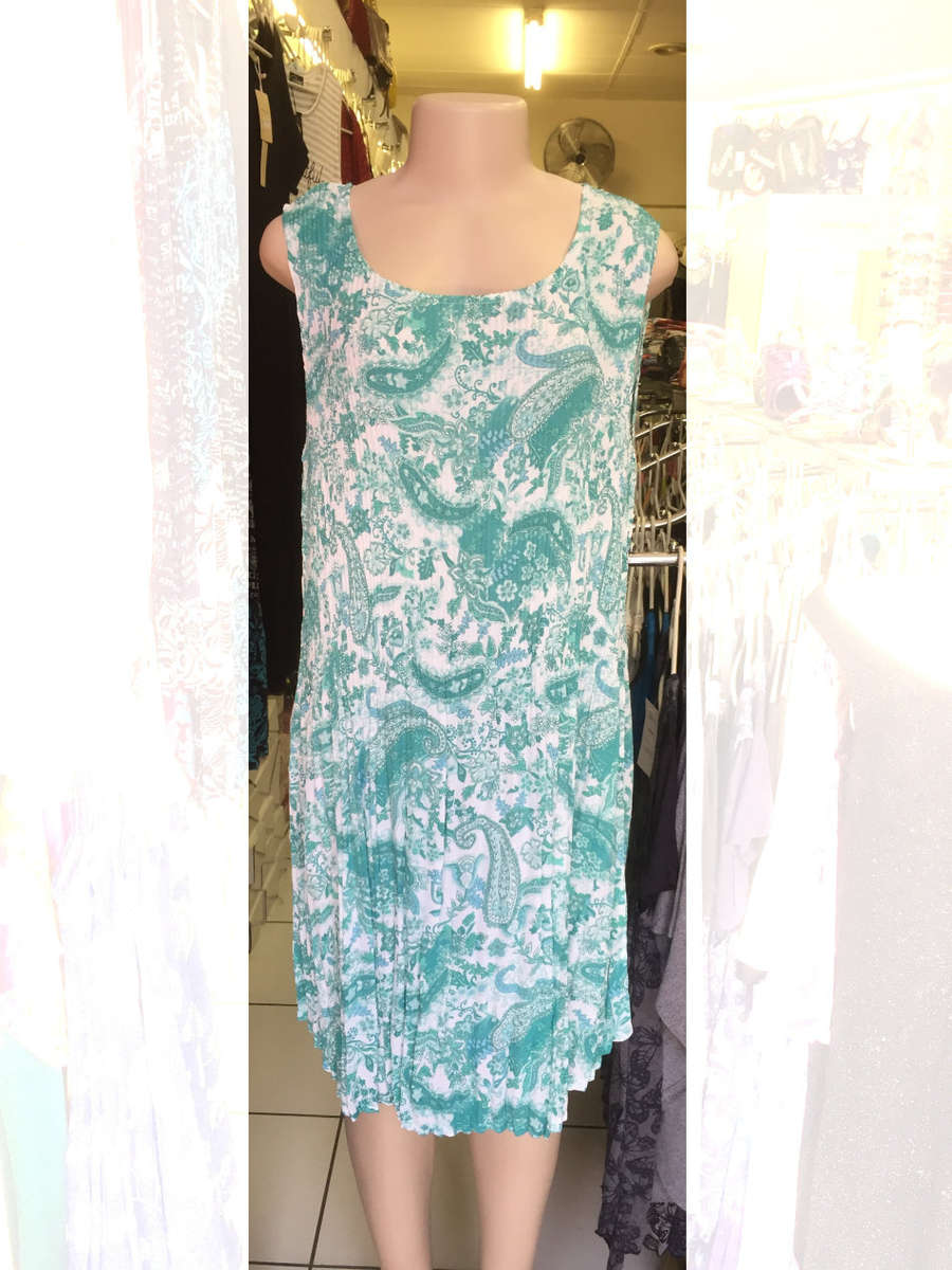 Cotton Tunic Shift Dress Plus Size / Size 40-42