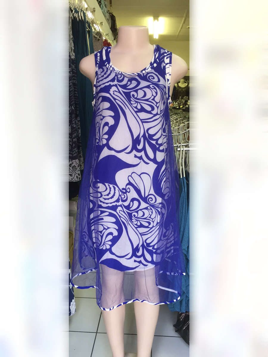 Mesh Cover Shift Tunic Dress Sizes 36,38,40,42