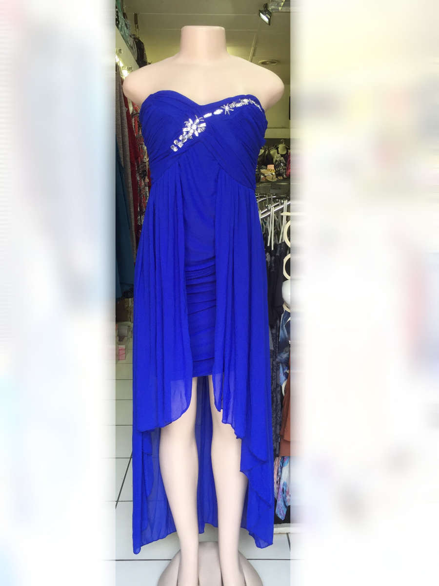 Stunning Prom Formal Party Ball Evening High Low Dress Padded Sizes 30-40