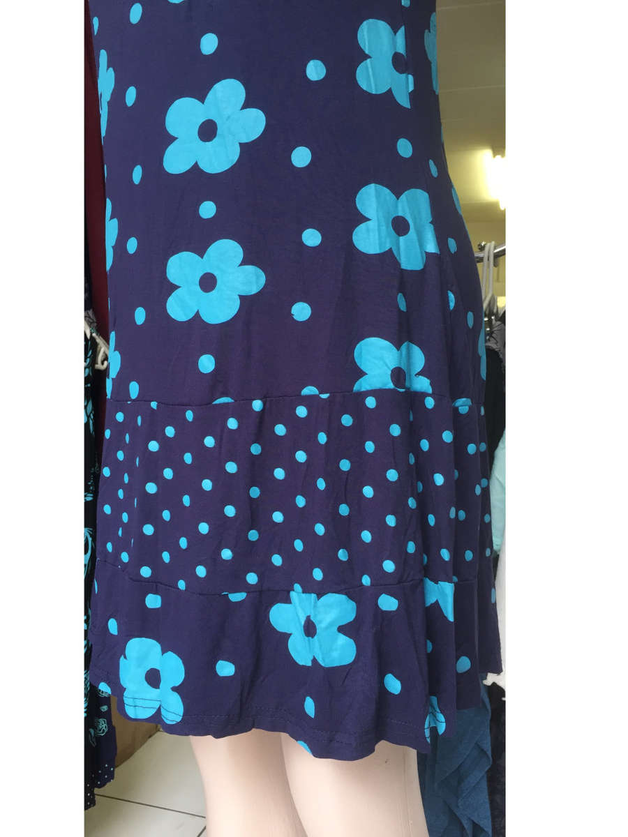 Cotton Tunic Shift Dress Sleeveless Sizes 36 - 42