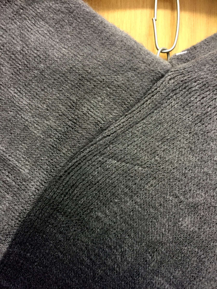 Acrylic Gradient Poncho Sweater One Size