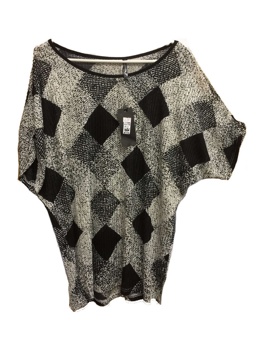 Short Sleeve Round Neck Viscose Top Size 38-40