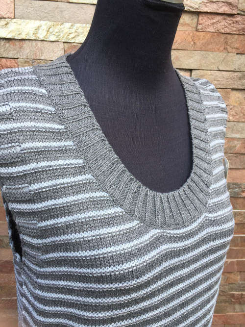 Pocket Striped Vest Dress 1Size (L-XL)