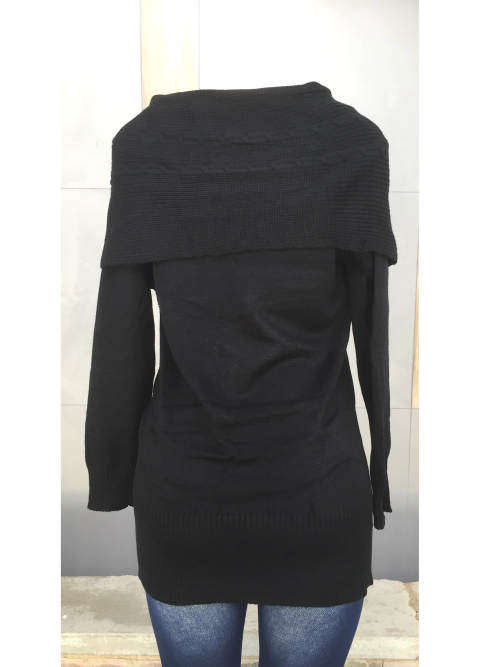 Shawl Collar Sweater Colors Olive Green, Black(sold out)