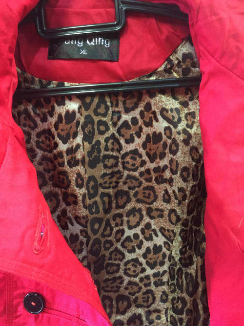 Women's Double Breasted Belted Coat 100% Cotton Size 36