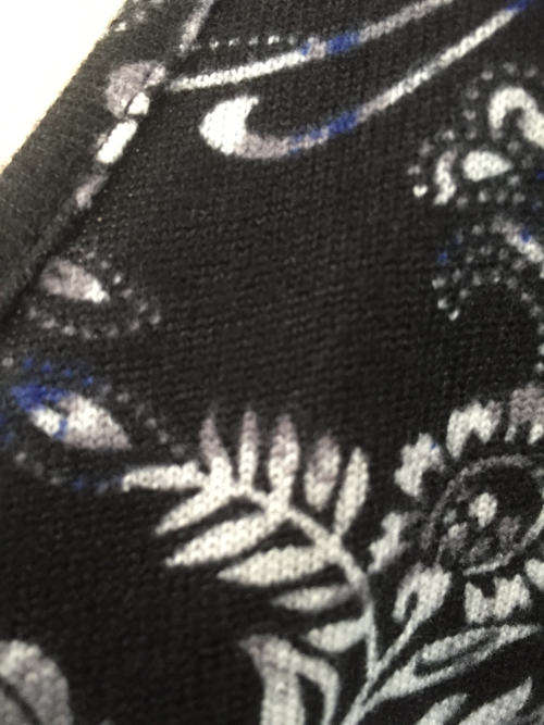 Floral Tunic Long Sleeve Top Color Black Size L