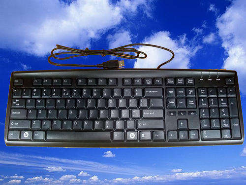 SLIM BLACK USB KEYBOARD