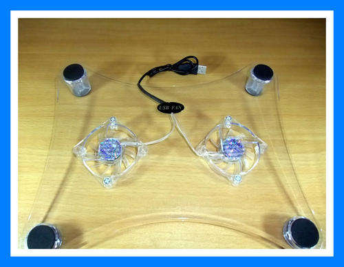 NOTEBOOK COOLER STAND WITH BLUE LIGHT