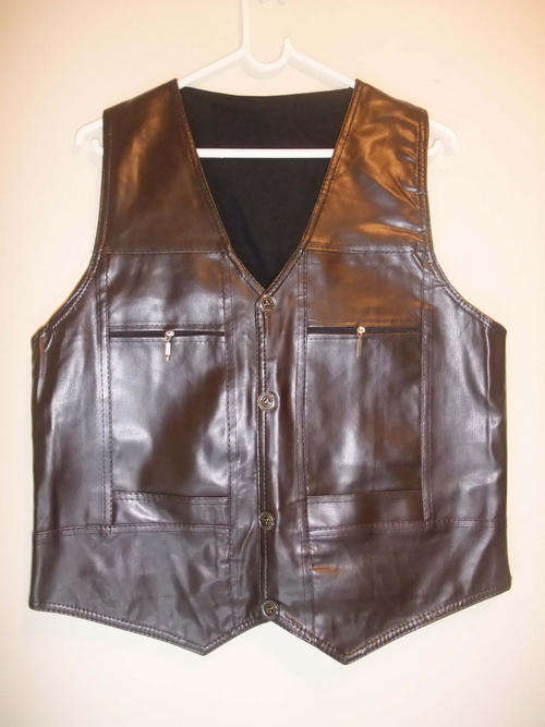 WESTERN LEATHERETTE WAISTCOAT *** ON PROMOTION ***