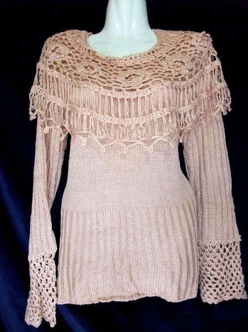 WINTER SALE!!!!! ELEGANT TASSLE PINK TOP