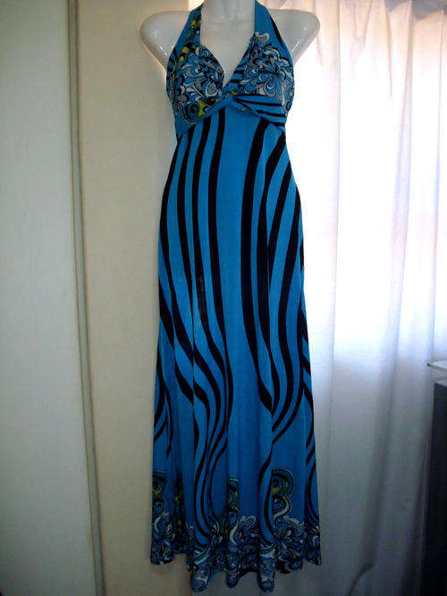****Spring New Arrival****Elegant BLUE OCEAN Long DRESS, 36 to38
