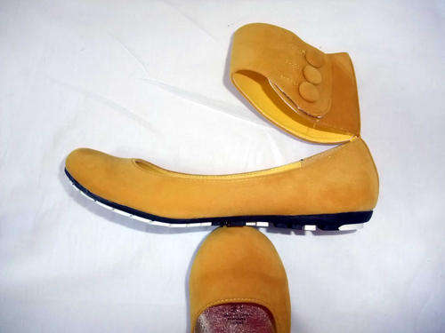 ****NEW ARRIVAL****  New Flat BALLERINA ANKLE Pump Shoes /Egg Yolk 3-8