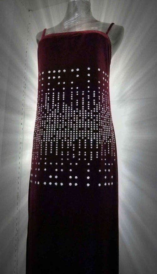 STUNNING EVENING VELVET DRESS, USA,