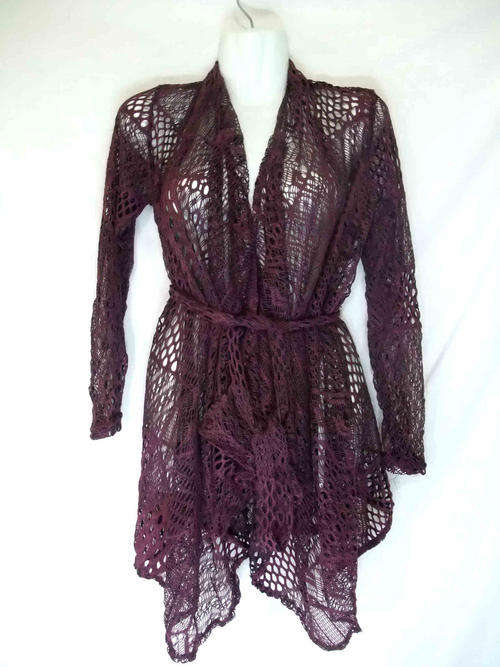 EARLY CHRISTMAS SALES**SEXY Lightweight WATERFALL CARDI, M