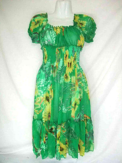 ****NEW ARRIVAL**** LOVELY FLORAL CHIFFON DRESS,32/34