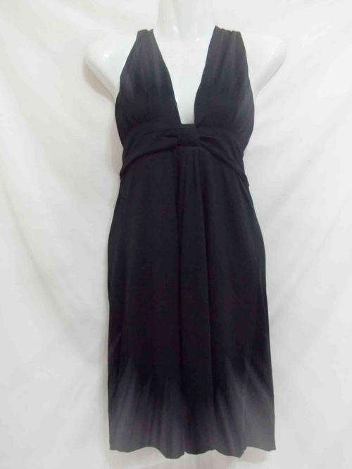 ****EARLY CHRISMAS SALES**** ELEGANT BLACK HALTER DRESS 34/36
