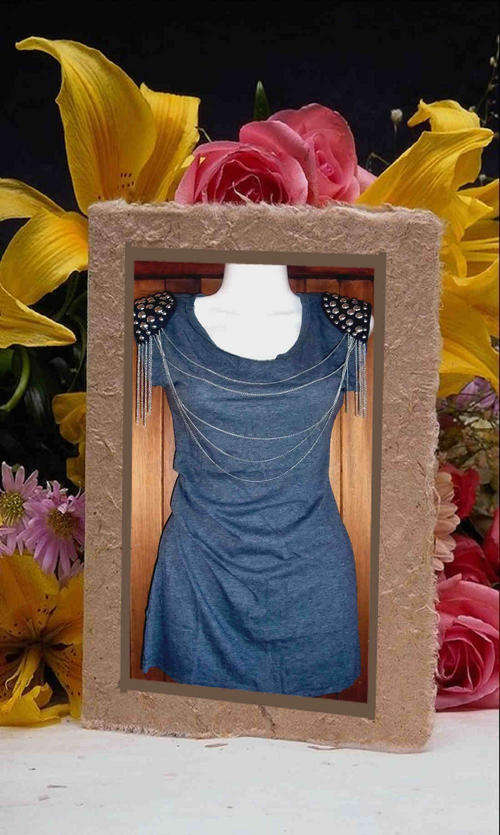 ****WEEKLY SPECIAL**** NEW CHAINS STUDS RUCHED SIDE TOP 36/38