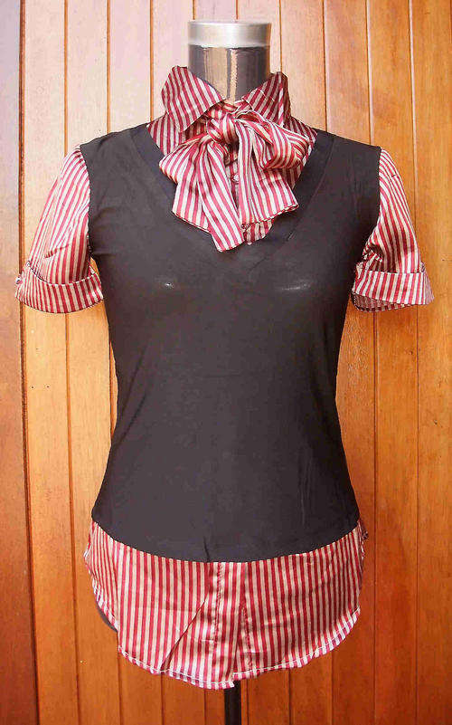 OFFICE LADY SHIRT with TIE 40