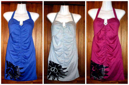 *+*+STUNNING*+*+* Don't Miss it"" HALTER NECK V-Diamond Mini Dress-- IMPORTED