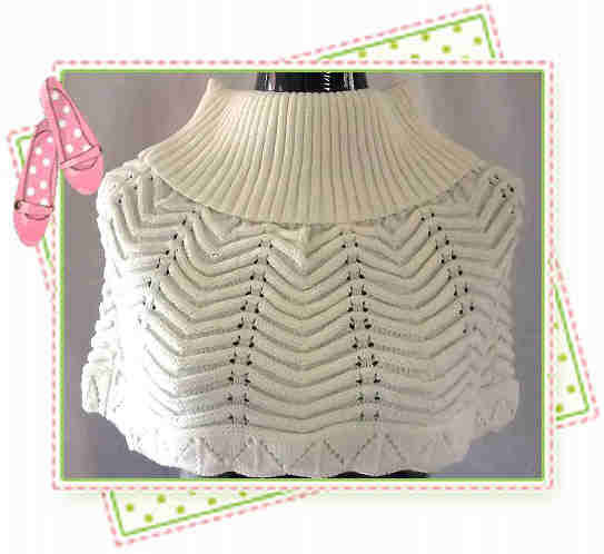 *** IN VOGUE *** POLO NECK PONCHETTE