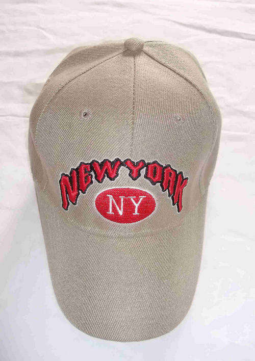 NEW YORK  Embroidered Unisex CAP - GREY