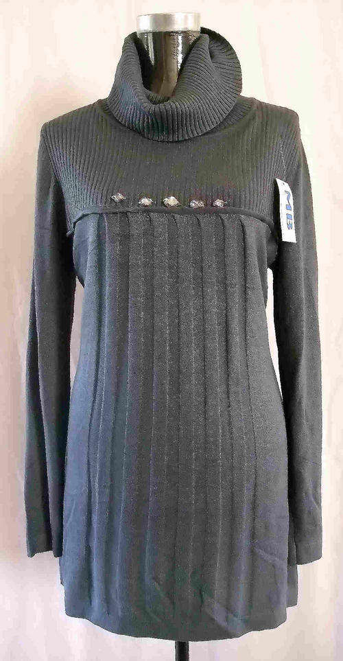 TURTLENECK LONG SWEATER DRESS/TOP