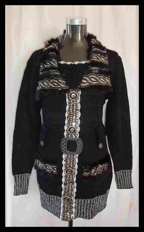 UNIQUE STYLISH SWEATER COAT 34/36