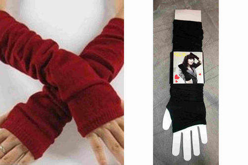 Stylish Fingerless Gloves - Black