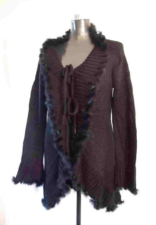 Elegant Shawl Cardigan Black