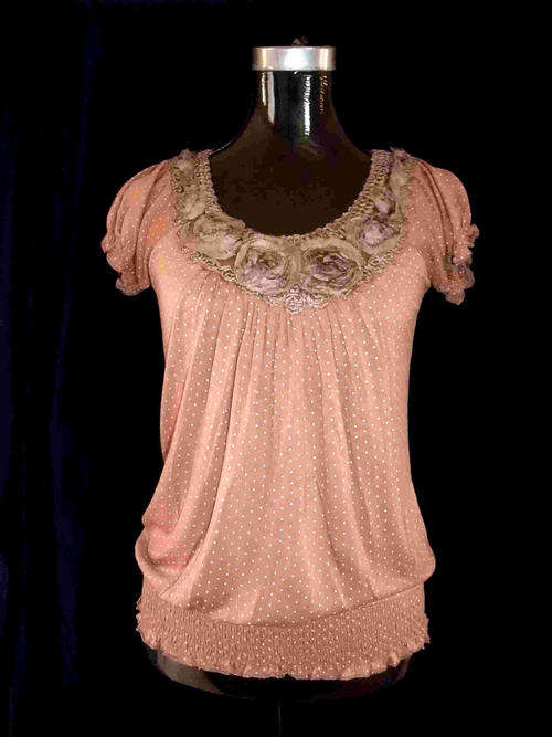 ***   New Arrivals   ***  Roses Lace Front Cotton Top Various Colors