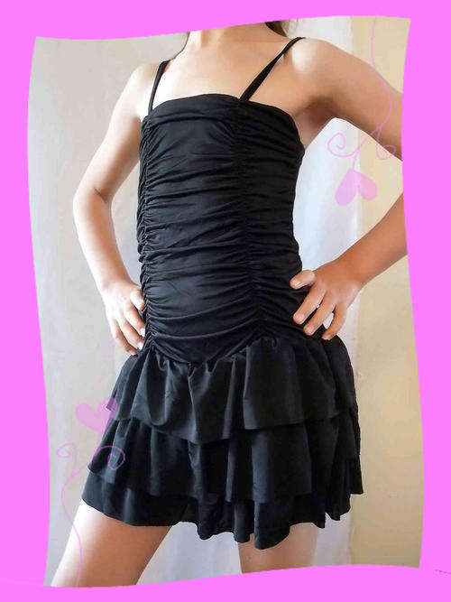 Cute Girls Party Dress Black