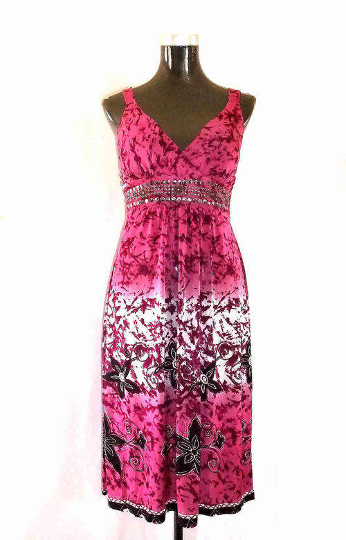 LOVELY FLORAL DRESS PADDED BRA 32/34