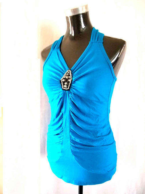 New Arrival*** Jewel Trendy Top Blue