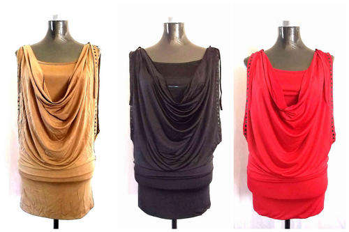 *** Promotion Sales*** Multi Layered Drop Front Short Dress/Top , 3 Colors