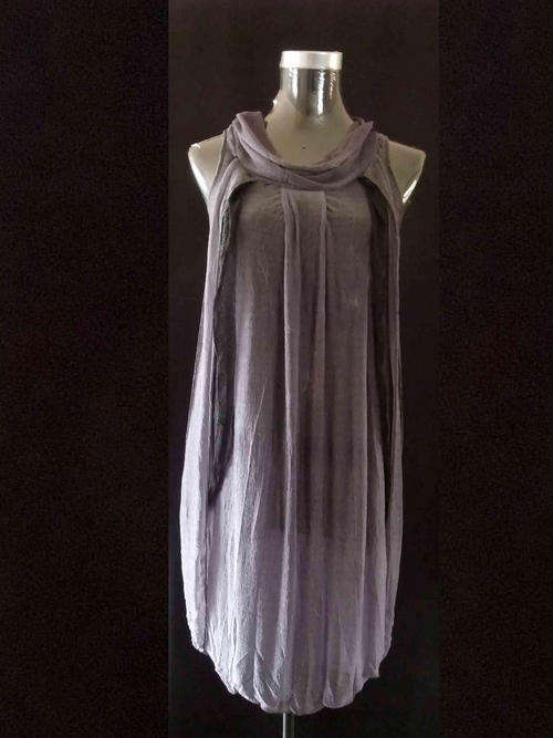 Lovely SPRING CHIFFON Multi Layered long Top/Dress Grey 34/36