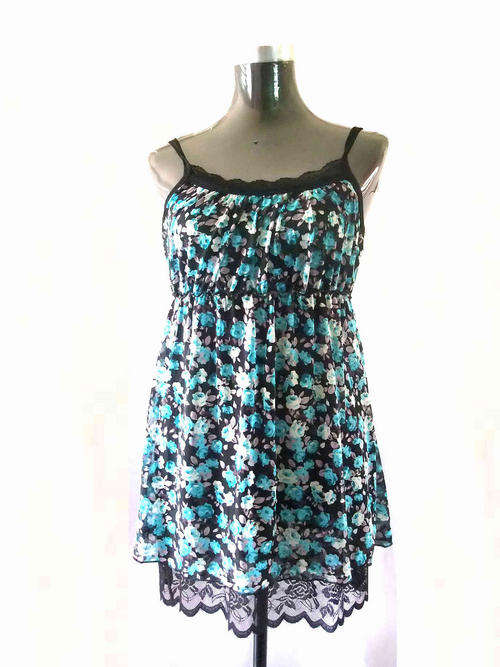 Flirty Chiffon Lace Floral Dress/Top 34/36